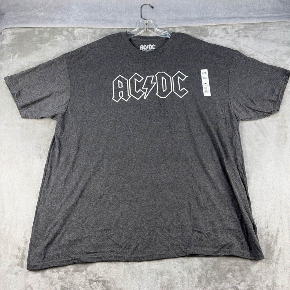 AC/DC T-Shirt Mens 3XL For Those About to Rock Charcoal Graphic NEW